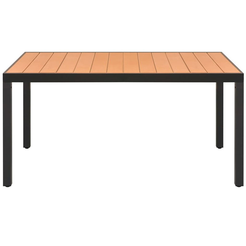 Rectangular 4 - Person Dining Set, Brown