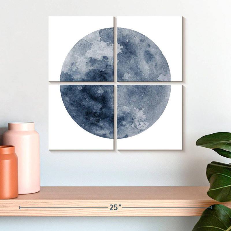 Oberle Celestial Blue Moon, 18" H x 18" W