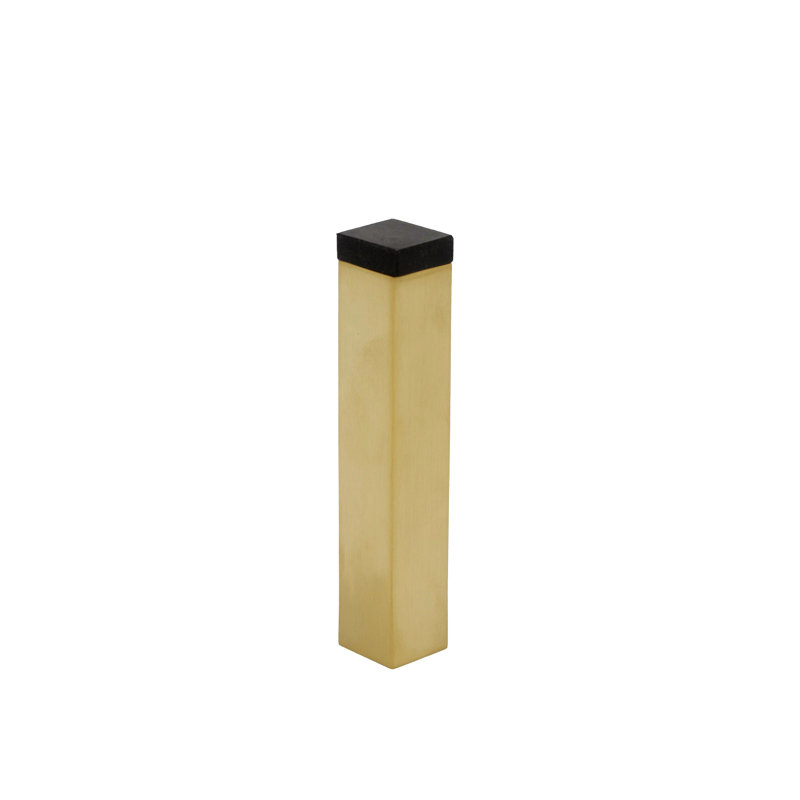 Stainless Steel Baseboard Stop, Satin Brass