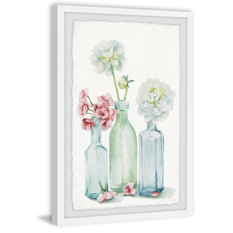 Lazy Bottled Blooms by Parvez Taj - Single Picture Frame Painting, 30 cm H x 20 cm W
