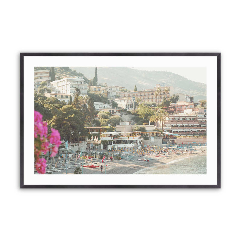«Blossoms by the Bay», H 13,25 po x l 17,25 po x P 1,25 po, Cadre simple en zinc patiné