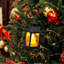 Bougie électronique à lumière ambiante, petite lampe à huile de Noël, mini-bougie, veilleuse de Noël, lumières de décoration ambiante-909218451