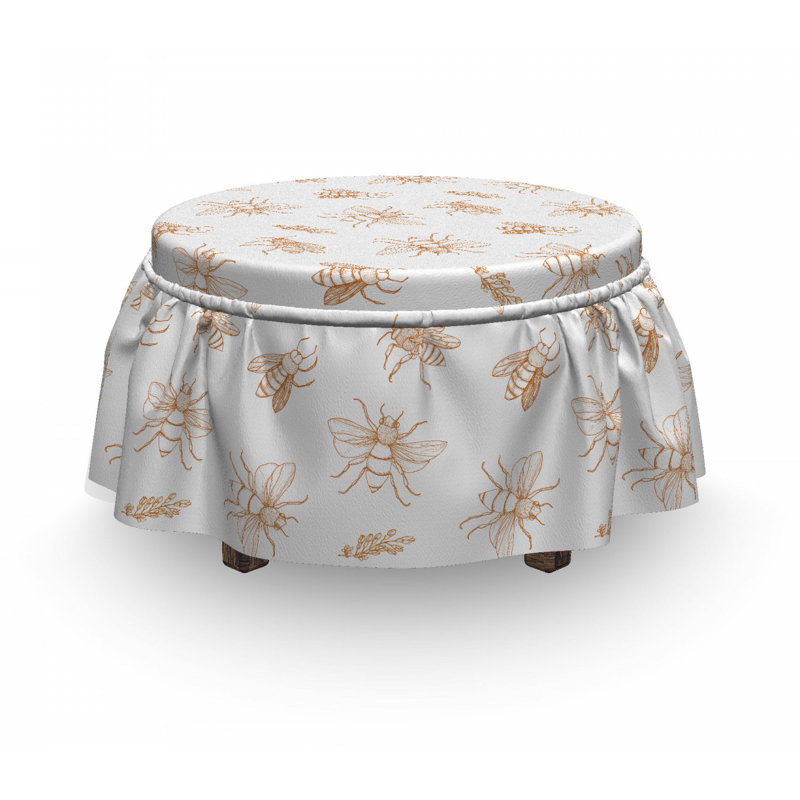 Box Cushion Ottoman Slipcover