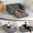 Compression Human Dog Sofa Bed For Adult & Pets,Modern Floor Couch With Pillow For Living Room Bedroom,Corduroy Fabric,No Assembly Required,Dark Grey
