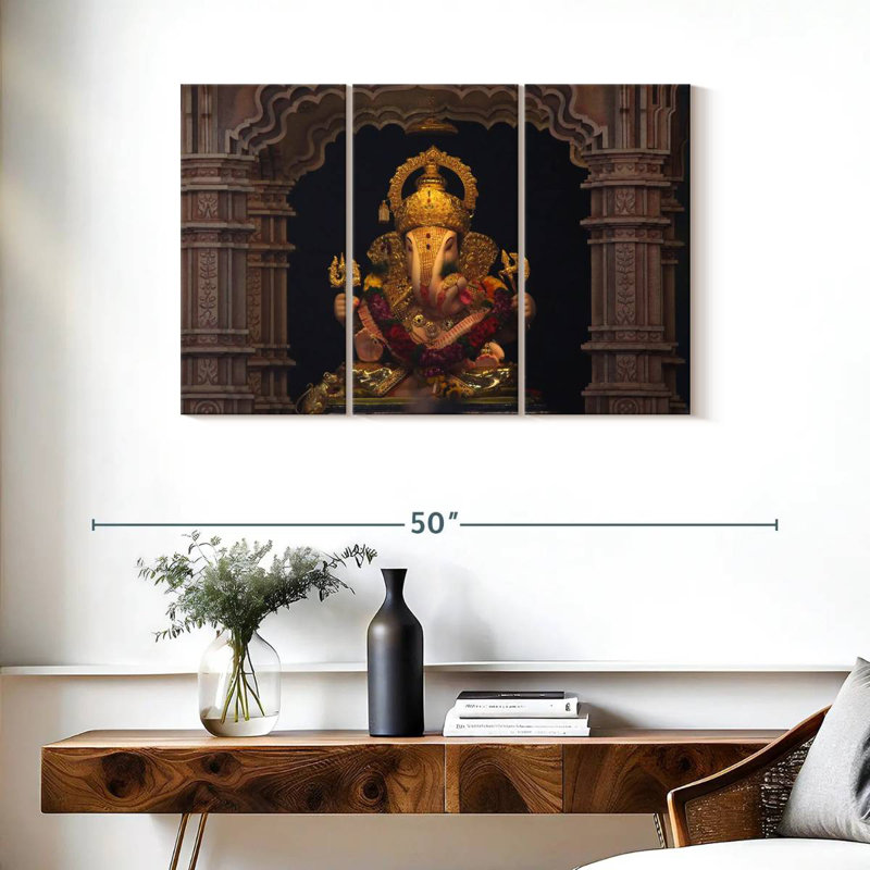 Adella Ganesh Statue, 24" H x 38" W