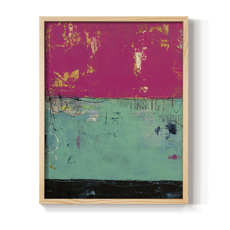 «Good Mood», reproduction encadrée - bois massif, H 11 po x l 9 po