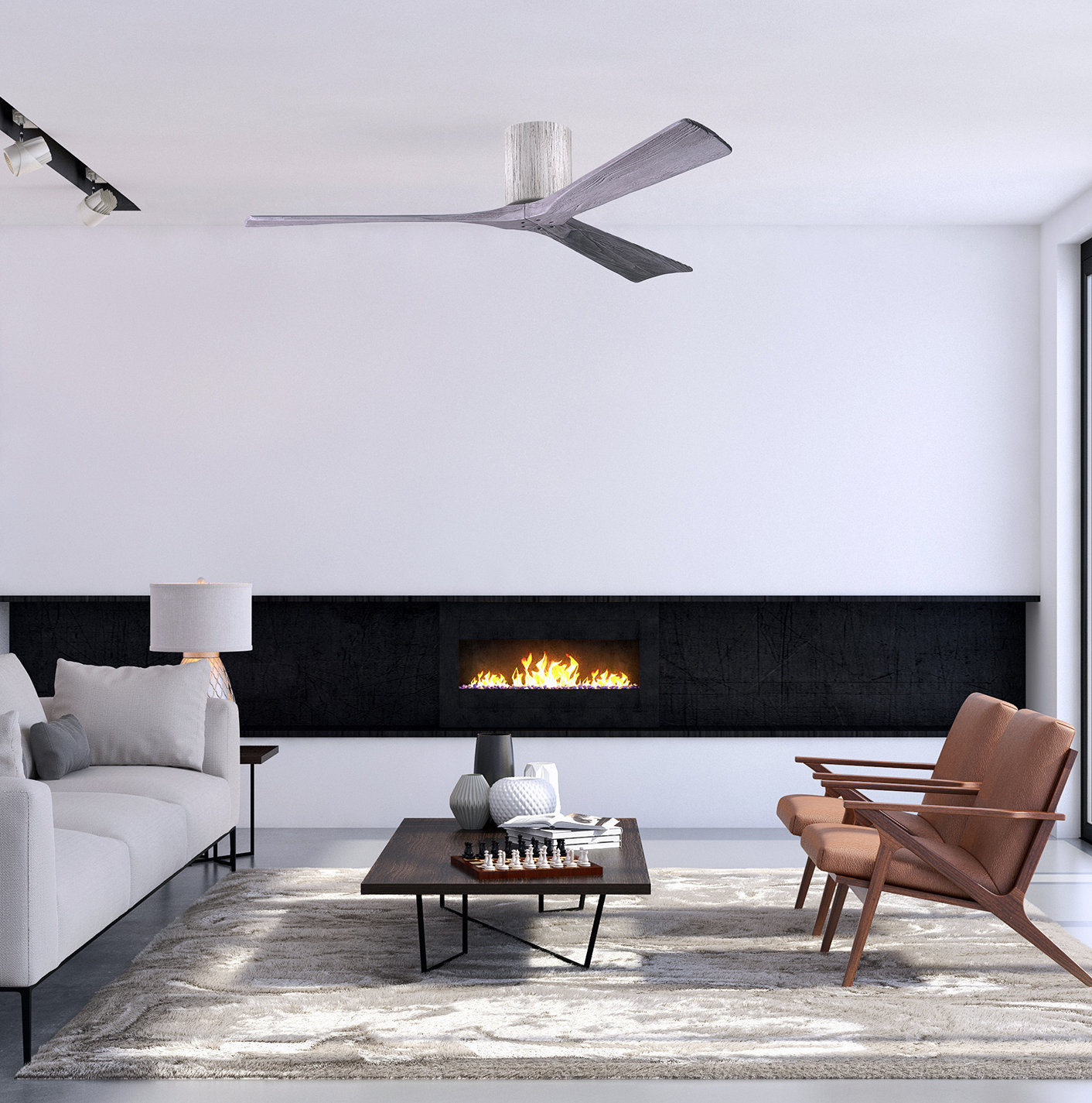 Olivier Ceiling Fan, Barn Wood Tone, 60", Barn Wood Tone
