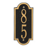 Richmond Personalized Vertical Mini 2-Line Wall Address Plaque