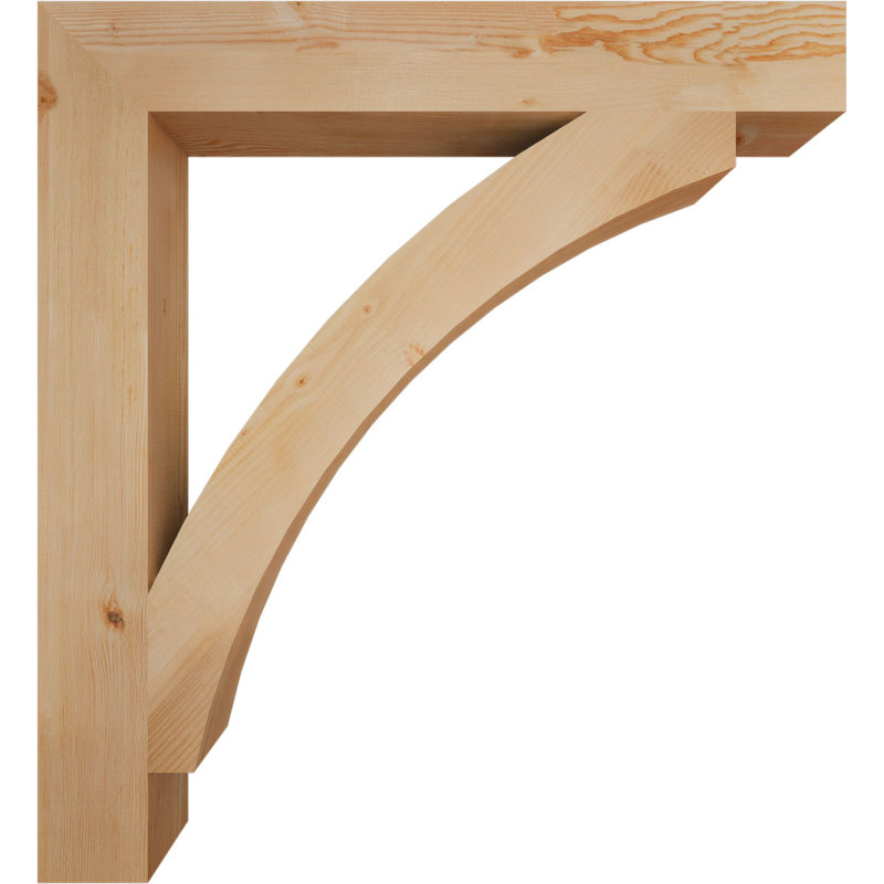 Support de bloc lisse Thorton l 5 5 po x P 44 po x H 48 po, sapin Douglas, Sapin de Douglas, H 48 po x l 5,5 po x P 44 po