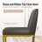 Forsyth 24" Gray Counter Stool with Upholstered Faux Leather and Gold Metal Frame-773020600