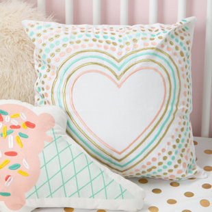  Coussin en coton Full Hearts
