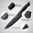 Hunter.dual 15 Pcs Kitchen Knife Set With Block Self Sharpening, Dishwasher Safe, Anti-Slip Handle, Black