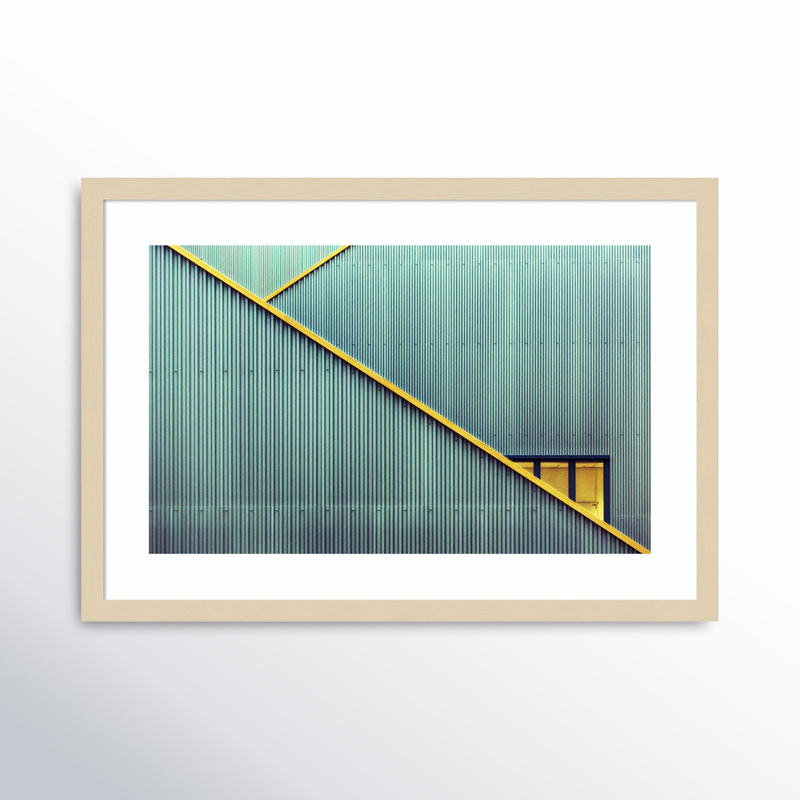 Stairs by Jan Niezen, Black Framed Paper, 18.38" H x 26.38" W x 0.88" D
