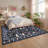 Washable Rugs Non Slip Area Rugs for Bedroom,Farmhouse Floral Carpets for Hallway,Dining Room,Bathroom,Nursery-82172141-82172133