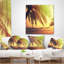 Coussin Tropical Beach avec Green Palm - Sea & Shore-29891531-29891528