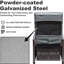 Fauteuil inclinable d'extérieur avec inclinaison de 150 degrés, coussins amovibles de 6,8 po, table d'appoint et fauteuil inclinable ergonomique pour le patio, inclinable, anti-éclaboussures