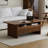 Simple black walnut coffee table-105866278