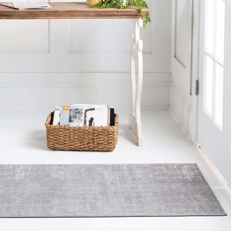 Tapis gris, Gris, Tapis de couloir 2 pi x 6 pi 1 po