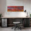 «Vibrant Layered Stripes», art mural contemporain abstrait-1539916003