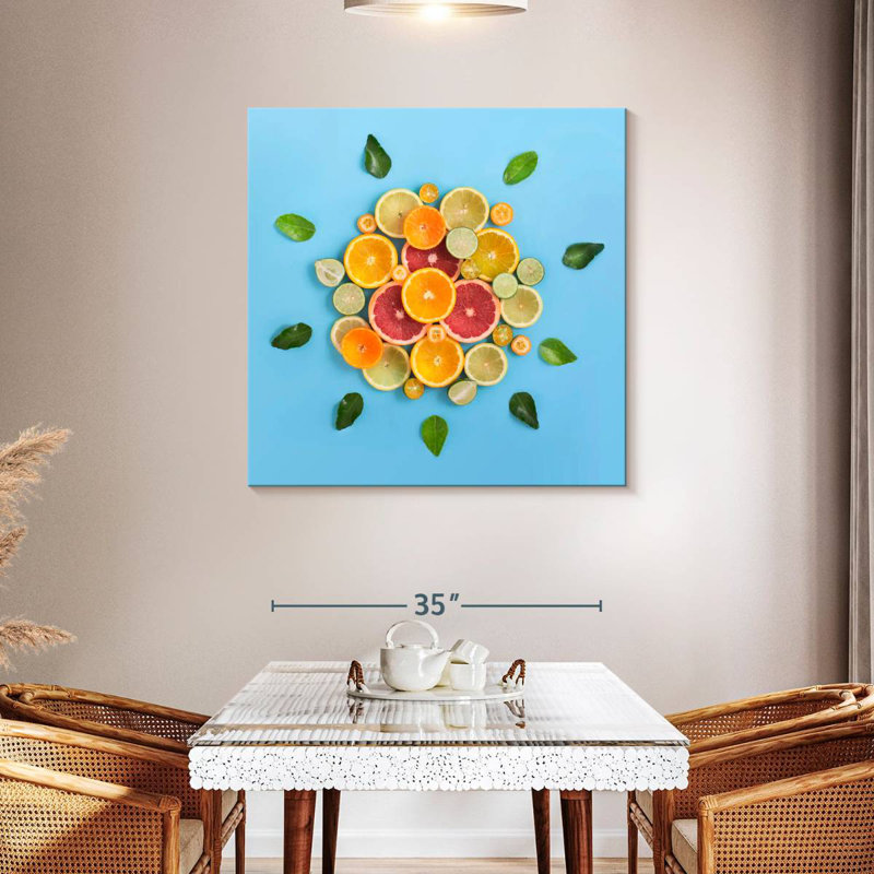 Yarlin Slices Of Citrus Fruits, 39" H x 39" W