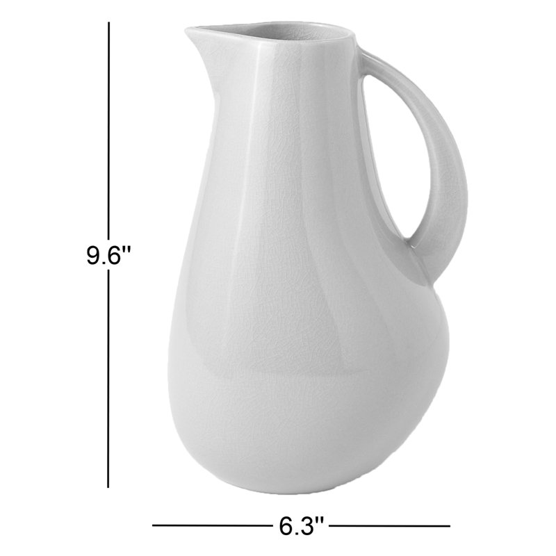 Borgen 72oz. Stoneware Pitcher, Amber