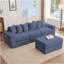 Canapé modulaire convertible 10-en-1 nouvellement arrivé, canapé d'angle, canapé-lit au sol, sans assemblage, avec poche latérale et coussins, idéal pour la famille et les petits espaces-1431619685
