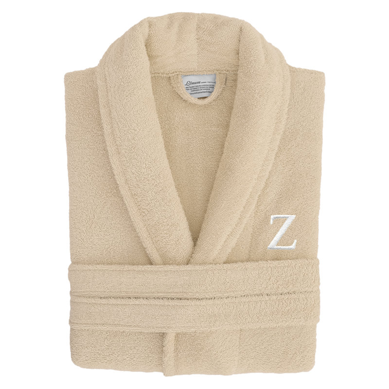  Peignoir mi-mollet en coton turc avec poches, P / M, Z