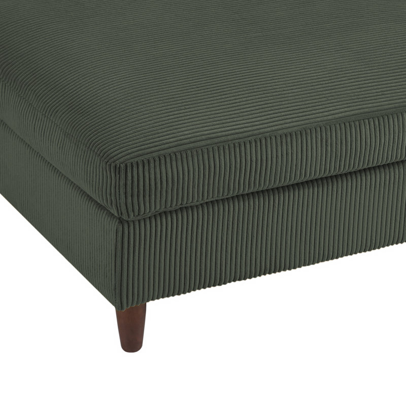 Seemab 102.1Cm Wide Square Standard Ottoman, Green