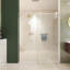 Porte de douche sans cadre l 56 "-60" x H 70 "