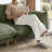 125-Inch Modern Style Teddy Velvet Sofa with Ottoman Includes 3 Featured Pillows-2044620389