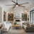Zeke 5-Blade Outdoor/Indoor Smart Ceiling Fan with 2700K-3000K-3500K-4000K-5000K Color Temperature LED Light Kit and Remote Control Included, Works With Google Assistant, Amazon Alexa, Samsung Smart Things-125304447