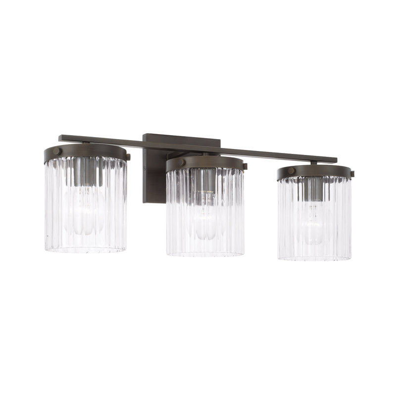 Vaughn 3 - Light Dimmable Vanity Light, Oil Rubbed Bronze