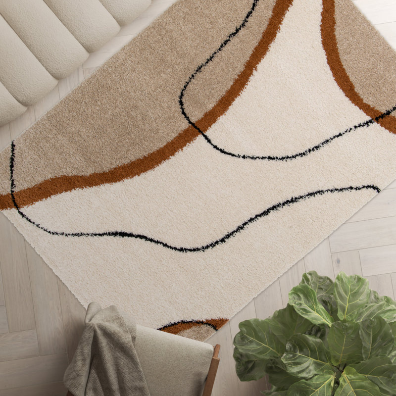 Abstract Area Rug, Rectangle 120 x 170 cm