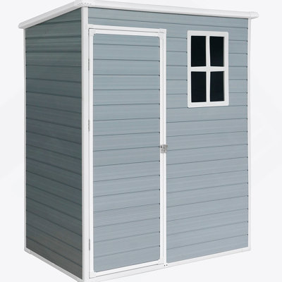 5X3ft Resin Outdoor Storage Shed Kit-Perfect To Store Patio Furniture