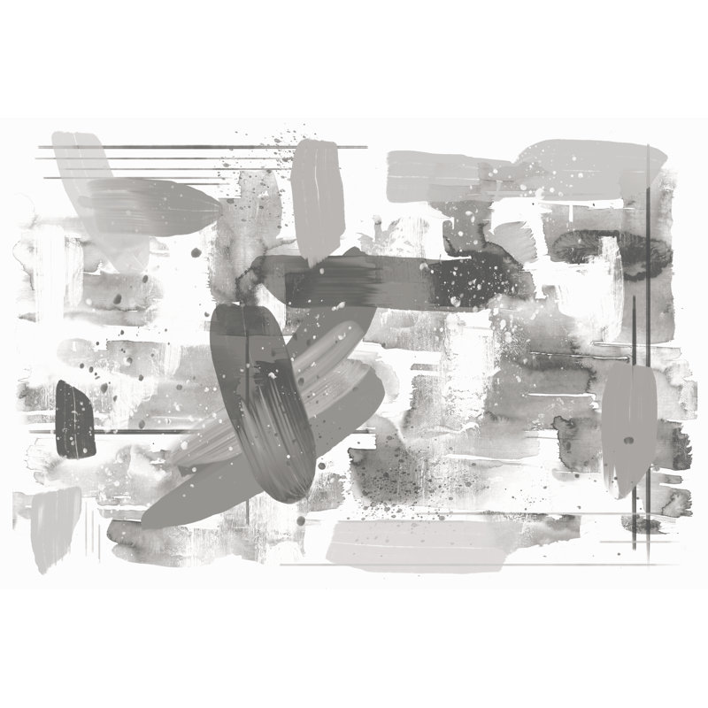 Abstract Paint Splatters - Wrapped Canvas Print, 30cm H x 46cm W