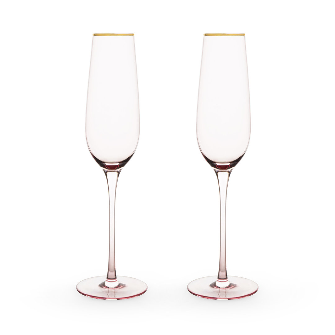 Rose Crystal Champagne Flute (Set of 2) Twine