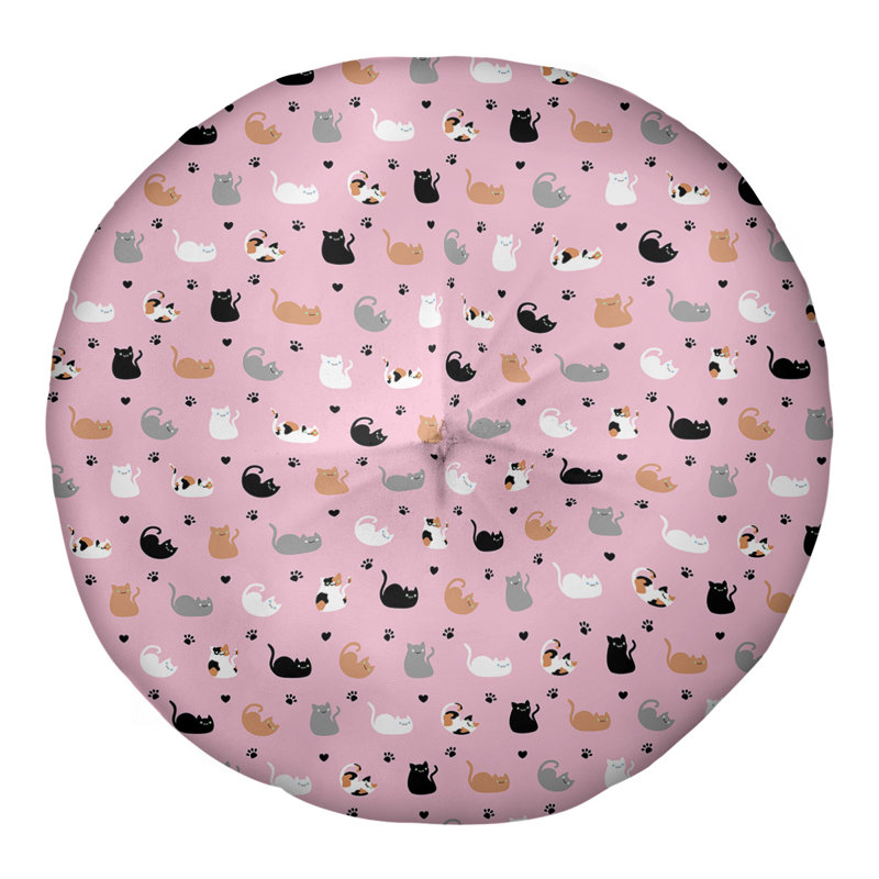 Coussin de sol Katelyn Elizabeth, 30 po x 30 po, Mauve
