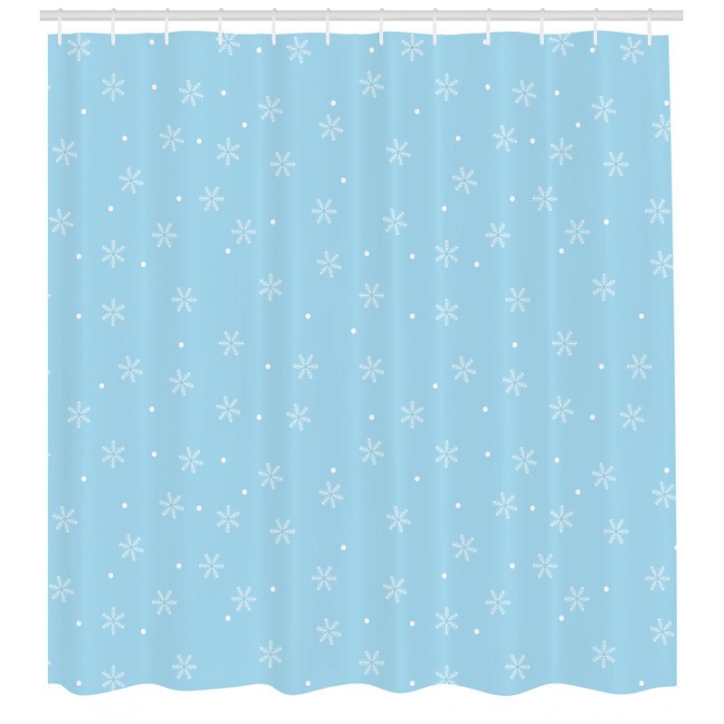 Ensemble de rideau de douche et crochets d’hiver, H 69 po x l 105 po