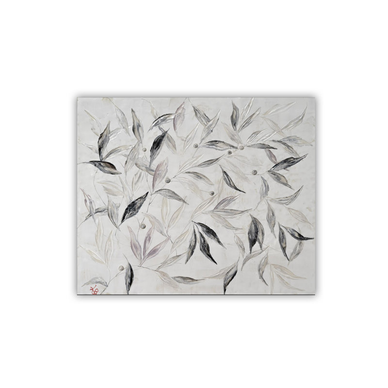 "Soft Descent", art mural sur toile, H 30 po x l 40 po, Cadre flottant noir