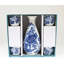 Ensemble de 4 tasses à ochokos en porcelaine bleu roi et bleu Dragon