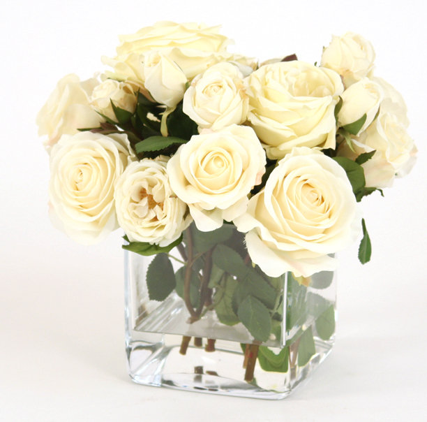 Waterlook Roses Floral Arrangements in Vase
