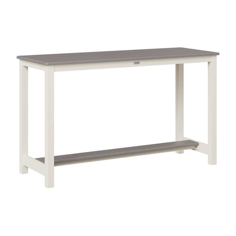 Table de balcon en aluminium Berlin Gardens, Gris clair, H 35,5 po x l 60 po x P 22 po