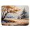 Tapis de bain Watercolor Autumn Landscape