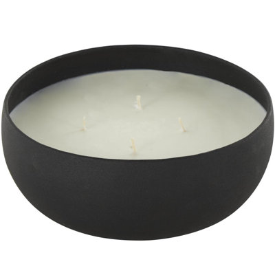 Textured Metal Scented Jar Candle