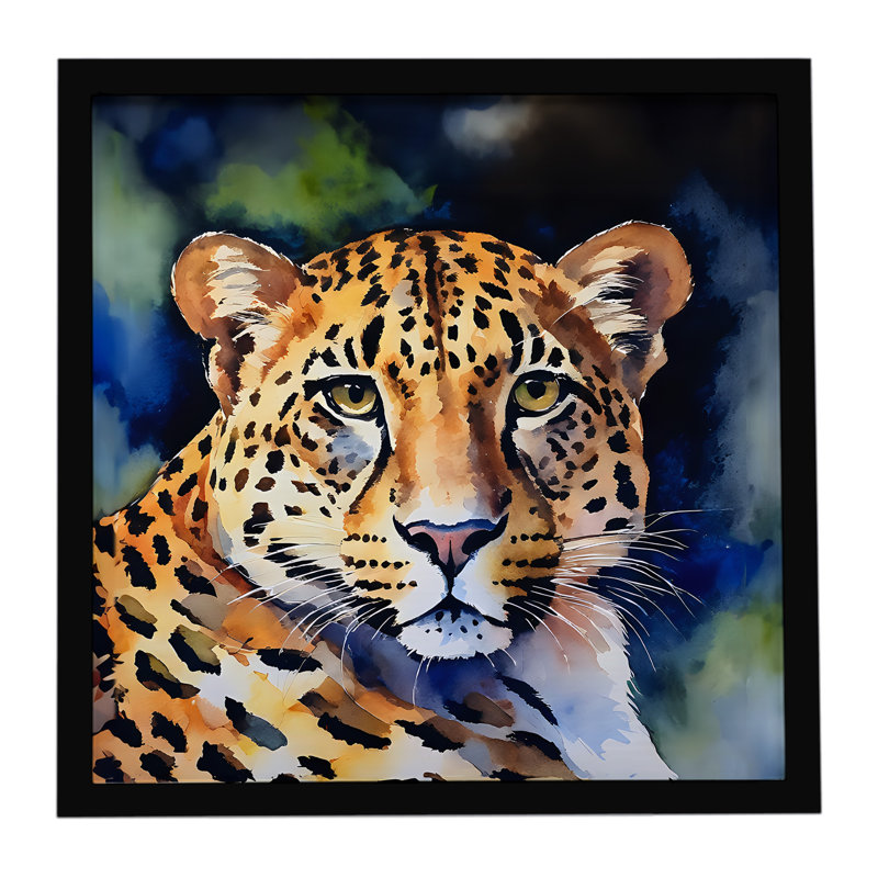 Leopard Framed Metal Print