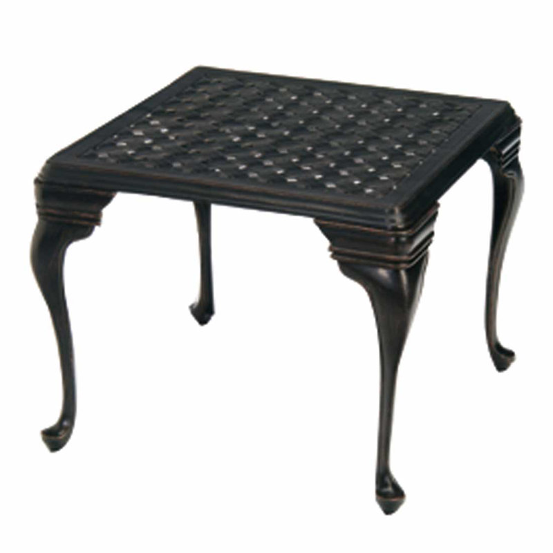 Table de bout carrée en aluminium Provance - Terre antique, Terre antique
