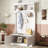 Hall Tree With Storage Shoe Bench For Entryway And Hallway-568417651
