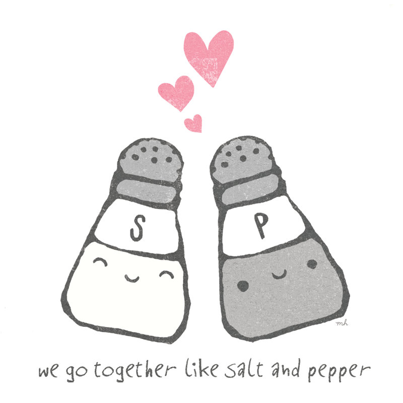 Cute Couples II, H 12 po x l 12 po, Non, Toile tendue