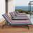 2PCS Set Outdoor Lounge Chair Cushion Replacement, Patio Furniture Seat Cushion For Chaise Lounge, Yellow/White Color Option, Polyester & Cotton Materials Available-772769931-772769925