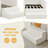 Boucle Upholstered Semi-enclosed Daybed With Storage Drawer And Two-step Foam Step Stool-21611812